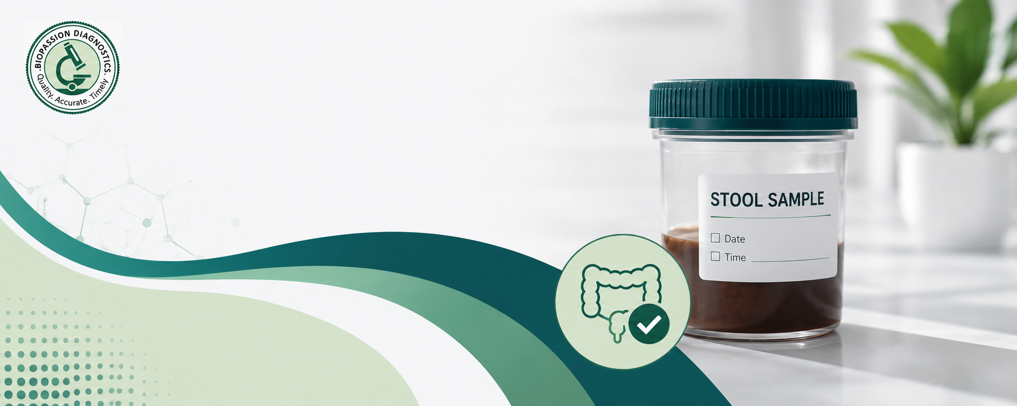 Stool test sample for digestive health testing | Biopassion Diagnostics